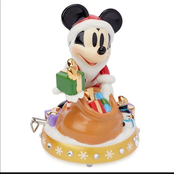 Disney Other - NWT Disney Musical Figurine - Santa Mickey Mouse